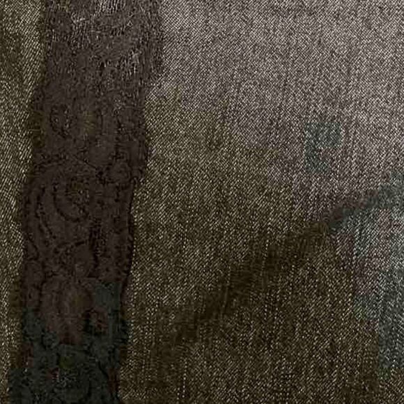 Larry Levine Women's grey with Lace Stripes Trousers Straight Fit size 8 - Picture 6 of 12